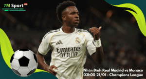 Đội hình dự kiến trước trận Real Madrid vs Monaco
